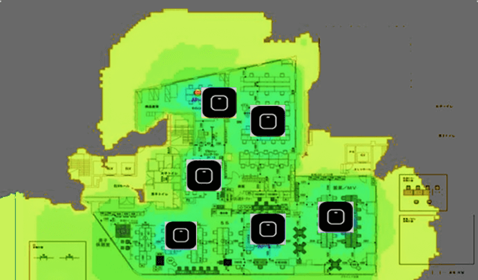 施工後の「電波到達範囲」が適切か確認